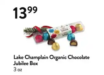 Fresh Thyme Lake champlain organic chocolate jubilee box offer