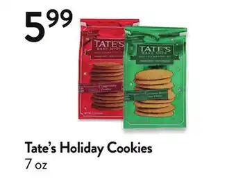 Fresh Thyme Tate's holiday cookies offer