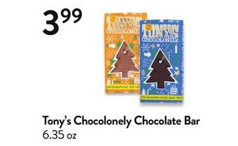 Fresh Thyme Tony's chocolonely chocolate bar offer