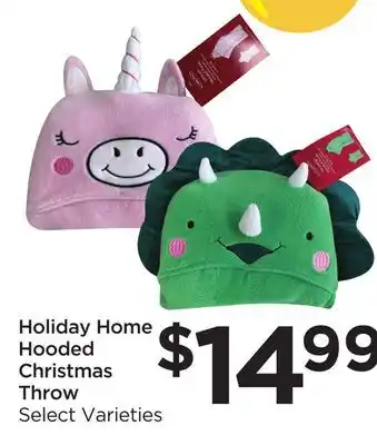 Food 4 Less Holiday home hooded christmas throw offer