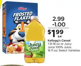 Food 4 Less Kellogg's cereal offer