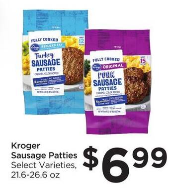 Food 4 Less Kroger sausage patties offer