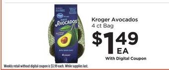 Food 4 Less Kroger avocados offer