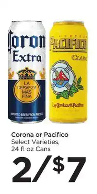 Food 4 Less Corona or pacifico offer