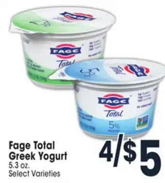 Jewel-Osco Fage total greek yogurt offer