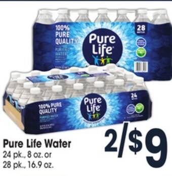 Jewel-Osco Pure life water offer