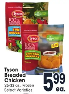 Jewel-Osco Tyson breaded chicken offer