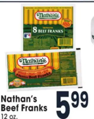 Jewel-Osco Nathan's beef franks offer