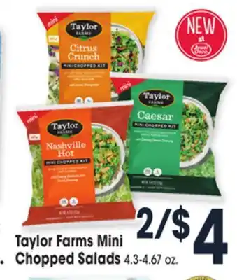 Jewel-Osco Taylor farms mini chopped salads offer