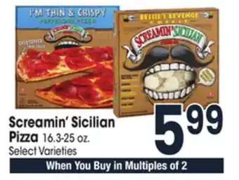 Jewel-Osco Screamin' sicilian pizza offer
