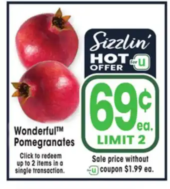 Jewel-Osco Wonderful pomegranates offer
