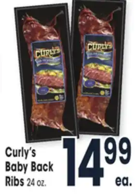 Jewel-Osco Curly's baby back ribs offer