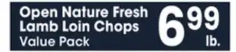 Jewel-Osco Open nature fresh lamb loin chops offer