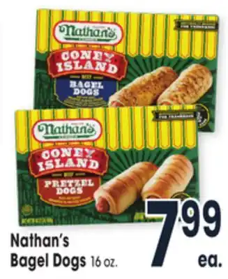 Jewel-Osco Nathan's bagel dogs offer