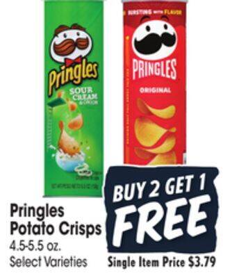 Jewel-Osco Pringles potato crisps offer