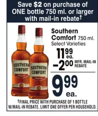 Jewel-Osco Southern comfort offer