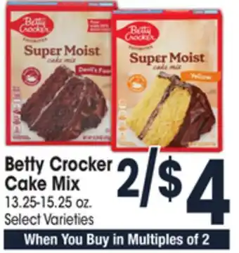 Jewel-Osco Betty crocker cake mix offer