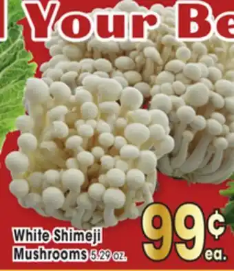 Jewel-Osco White shimeji mushrooms offer