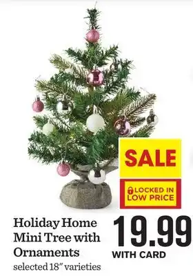 Mariano's Holiday home mini tree with ornaments offer