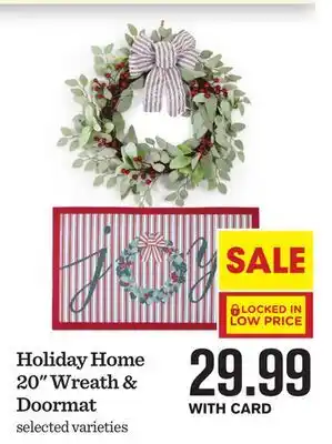 Mariano's Holiday home 20 wreath & doormat offer