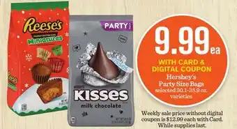 Mariano's Hershey's party size bags offer