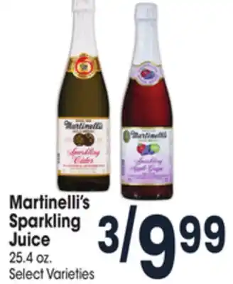 Jewel-Osco Martinelli's sparkling juice offer