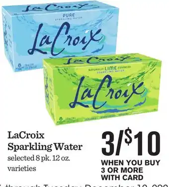 Mariano's Lacroix sparkling water offer