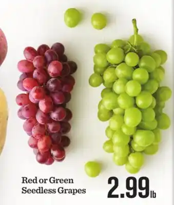 Mariano's Red or green seedless grapes offer