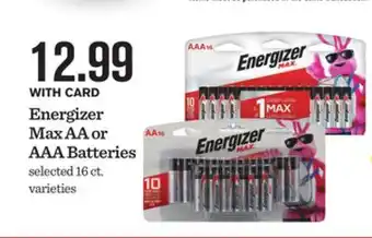 Mariano's Energizer max aa or aaa batteries offer