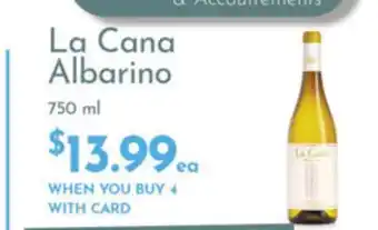 Mariano's La cana albarino offer