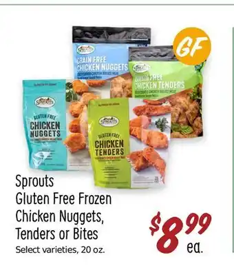 Sprouts Farmers Market Sprouts gluten free frozen chicken nuggets, tenders or bites offer