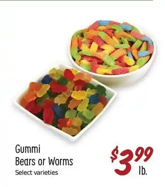 Sprouts Farmers Market Gummi bears or worms offer