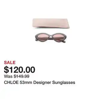Marshalls Chloe 53mm designer sunglasses offer
