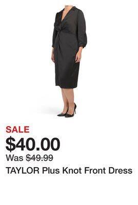 Marshalls Taylor plus knot front dress offer