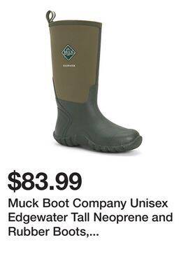 Tractor Supply Company Muck boot company unisex edgewater tall neoprene and rubber boots, 100% waterproof offer