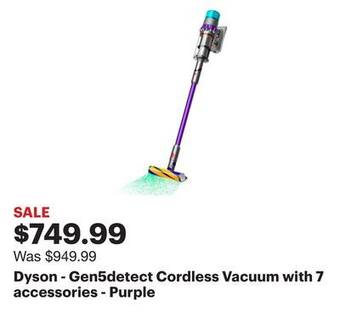 Best Buy Dyson - gen5detect cordless vacuum with 7 accessories - purple offer