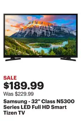 Best Buy Samsung - 32 class n5300 series led full hd smart tizen tv offer