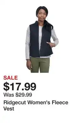 Tractor Supply Company Ridgecut women's fleece vest offer