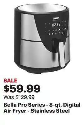 Best Buy Bella pro series - 8-qt. digital air fryer - stainless steel offer