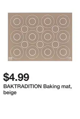 Ikea Baktradition baking mat, beige offer