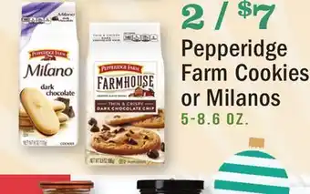 Heinen's Pepperidge farm cookies or milanos offer