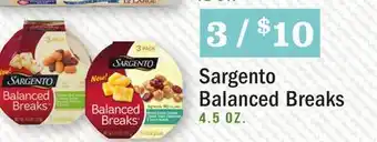 Heinen's Sargento balanced breaks offer