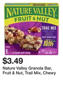 Wegmans Nature valley granola bar, fruit & nut, trail mix, chewy offer