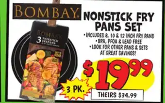Ollie's Bombay nonstick fry pans set offer