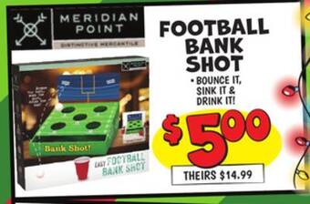 Ollie's Meridian football bank shot offer
