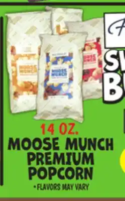 Ollie's Moose munch premium popcorn offer
