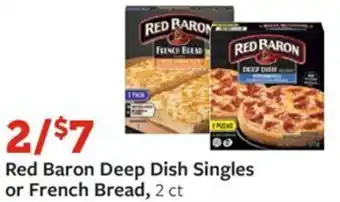 Fareway Red Baron Deep Dish Singles or French Bread offer