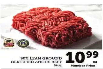 Andronico's 90% LEAN GROUND CERTIFIED ANGUS BEEF offer