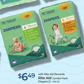 Rite Aid Rite aid jumbo pack diapers offer
