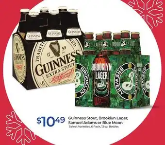 Rite Aid Guinness stout, brooklyn lager, samuel adams or blue moon offer